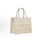 DIOR BookTote Oblique printed Tote bag, Tote shopping bag, medium-sized handbag, women\'s gold